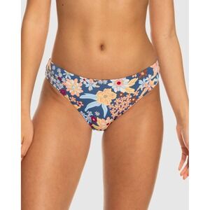 Roxy PT Beach‎ Classics Hipster Bikini Bottom XL Blue Floral Full Coverage NWT